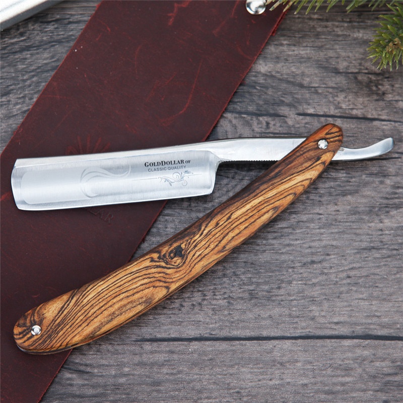 Straight Razor Wooden - ragekniv barberkniv